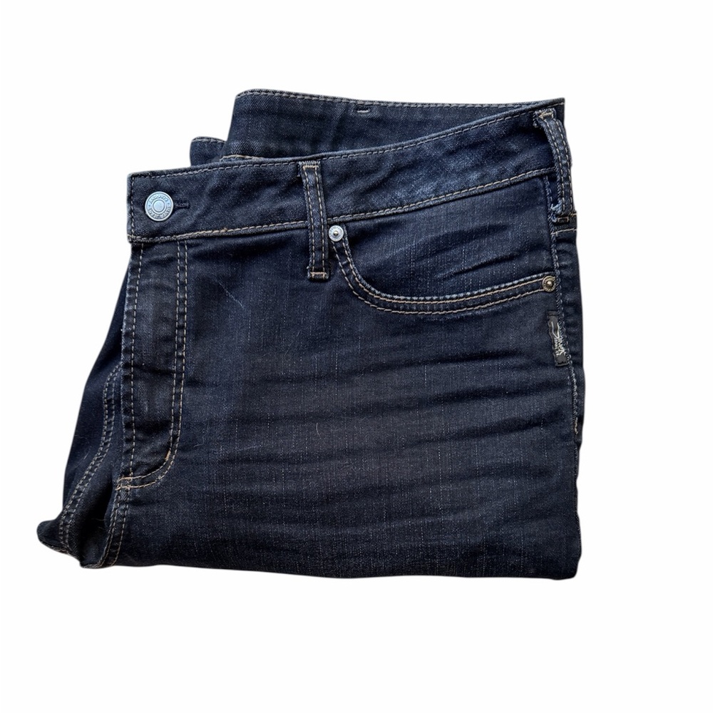 Silver Jeans Women's Dark Blue Straight Leg Jeans